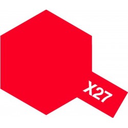 TAMIYA 81027 Paint Acrylic X-27 Clear Red 23ml