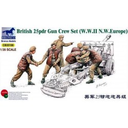 BRONCO CB35108 1/35 British 25pdr Gun Crew Set (W.W.II N.W. Europe)
