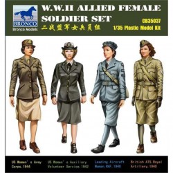 BRONCO CB35037 1/35 W.W.II Allied Female Soldier Set (4 figures)
