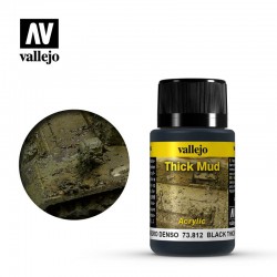 VALLEJO 73.812 Weathering Effects Black Thick Mud Thick Mud 40 ml.