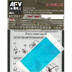 AFV CLUB AC35011 1/35 Sticker for simulating Anti Reflection Coating Lens suitable for Stryker family