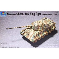 TRUMPETER 07202 1/72 German Sd.Kfz. 182 King Tiger (Porsche Turret)