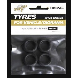 MENG SPS-001 1/35 Tyres for Vehicle/Diorama (4pcs)