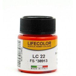 LifeColor LC22 Rouge Fluo Mat – Matt Fluo. Red FS38913 - 22ml