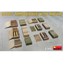 MINIART 35261 1/35 Soviet Ammo Boxes w/Shells