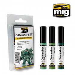 AMMO BY MIG A.MIG-7509 Mechas Green Tones OILBRUSHER SET 