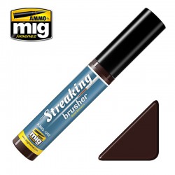 AMMO BY MIG A.MIG-1252 STREAKINGBRUSHER Red Brown 10 ml.