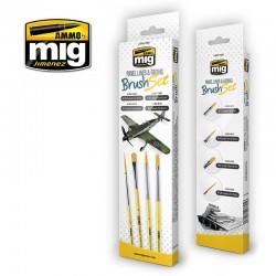 AMMO BY MIG A.MIG-7605 Panel Lines and Fading Brush Set 