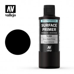VALLEJO 74.660 Surface Primer Gloss Black Primer Primer 200 ml.