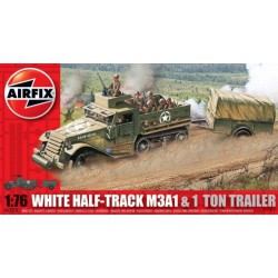 AIRFIX A02318V 1/76 M3 Half Track & 1 Ton Trailer Vintage Classics