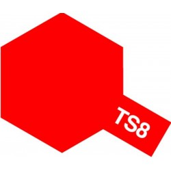 TAMIYA 85008 Peinture Bombe Spray TS-8 Rouge Italien Brillant / Italian Red