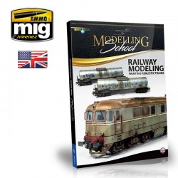 AMMO BY MIG A.MIG-6250 Modelling School - Railway Modeling: Painting Realistic Trains (English)