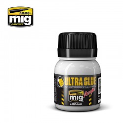AMMO BY MIG A.MIG-2031 Ultra Glue - for Etch, Clear Parts & More (Acrylic Waterbase Glue) 