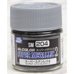 MR. HOBBY SM204 Mr. Color Super Metallic Colors II (10 ml) Super Stainless II