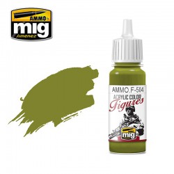 AMMO BY MIG AMMO.F-504 FIGURES PAINTS Yellow Green FS-34259 17 ml.