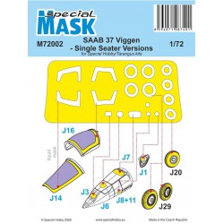 SPECIAL MASK M72002 1/72 SAAB 37 Viggen Single Seater Mask