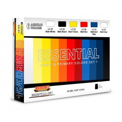 LIFECOLOR ES01 Essential Basic & Primary Colors Set 1