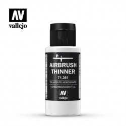 VALLEJO 71.361 Auxiliary Airbrush Thinner 361-60Ml. Thinner 60 ml.