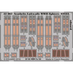 EDUARD 32867 1/32 Seatbelts Luftwaffe WWII fighters STEEL