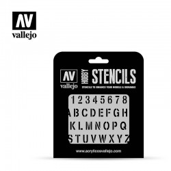 VALLEJO LET002 1/35 Stamp Font