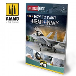 AMMO BY MIG A.MIG-6509 How to Paint USAF Navy Grey Fighters (Anglais-Français-Espagnol)