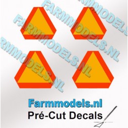 FARMMODELS PCD-GEV-00245 1/32 Lot de 4 triangles d'avertissement