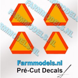 FARMMODELS PCD-GEV-00243 1/32 4 triangles d'avertissement de 14 mm