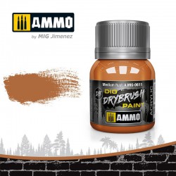 AMMO BY MIG A.MIG-0611 DRYBRUSH Medium Rust 40 ml.