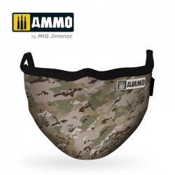 AMMO BY MIG A.MIG-8068 AMMO Face Mask "Multicam" (Hygienic protective mask 100% polyester) 