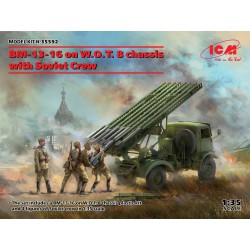 ICM 35592 1/35 BM-13-16 on W.O.T. 8 chassis with Soviet Crew