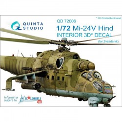 QUINTA STUDIO QD72006 1/72 Mi-24V (for Zvezda kit)