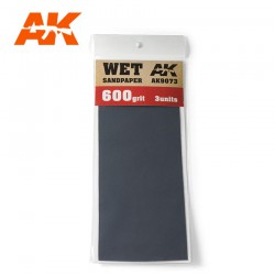 AK INTERACTIVE AK9073 Papier Abrasif à l'Eau Grain 600