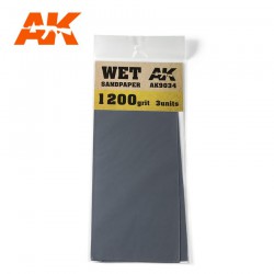 AK INTERACTIVE AK9034 Papier Abrasif à l'Eau Grain 1200
