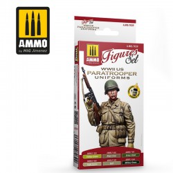 AMMO BY MIG A.MIG-7039 WWII US Paratroopers Figures Set 