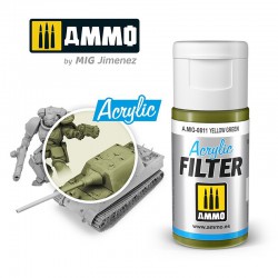 AMMO BY MIG A.MIG-0811 ACRYLIC FILTER Yellow Green 15 ml.