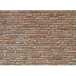 FALLER 170604 1/87 Plaque de mur, Grès, vert-jaune-brun