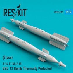 RESKIT RS72-0292 1/72 GBU 12 Bomb Thermally Protected (2 pcs) (F-14, F-14D,F-18)