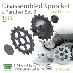 T-REX STUDIO TR35032 1/35 Panther Disassembled Sprocket Set B (1 pc)