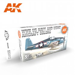 AK INTERACTIVE AK11729 WWII US Navy & USMC Aircraft Colors SET 3G
