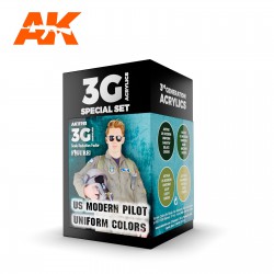 AK INTERACTIVE AK11761 US MODERN PILOT UNIFORM COLORS 3G