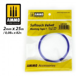 AMMO BY MIG A.MIG-8240 Softouch Velvet Masking Tape #1 (2mm x 25M)  