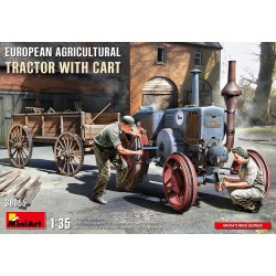 MINIART 38055 1/35 European Agricultural Tractor with Cart
