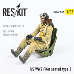 RESKIT RSF32-0002 1/32 US WW2 Pilot seated type 2