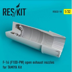 RESKIT RSU32-0018 1/32 F-16 (F100-PW) open exhaust nozzles for TAMIYA Kit