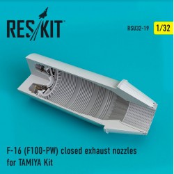 RESKIT RSU32-0019 1/32 F-16 (F100-PW) closed exhaust nozzles for  TAMIYA Kit