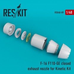 RESKIT RSU48-0089 1/48 F-16 (F110-GE) closed exhaust nozzle for Kinetic Kit