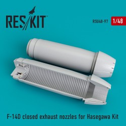 RESKIT RSU48-0097 1/48 F-14 (D) closed exhaust nozzles for Hasegawa Kit