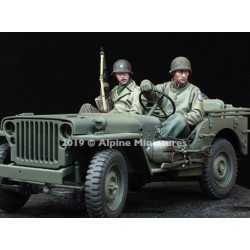 ALPINE MINIATURES 35262 1/35 WW2 US Jeep Crew Set (2 figs)
