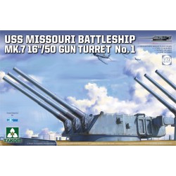 TAKOM 5015 1/72 USS Missouri Battleship Mk.7 16"/50 Gun Turret No. 1