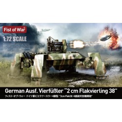 MODELCOLLECT UA72350 1/72 Fist of war, WWII germany E50 with flak 38 anti-air tank
